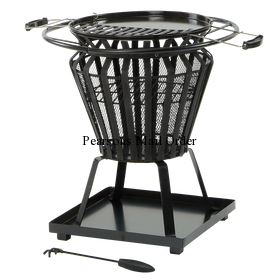 Signa Fire Basket with bbq gril